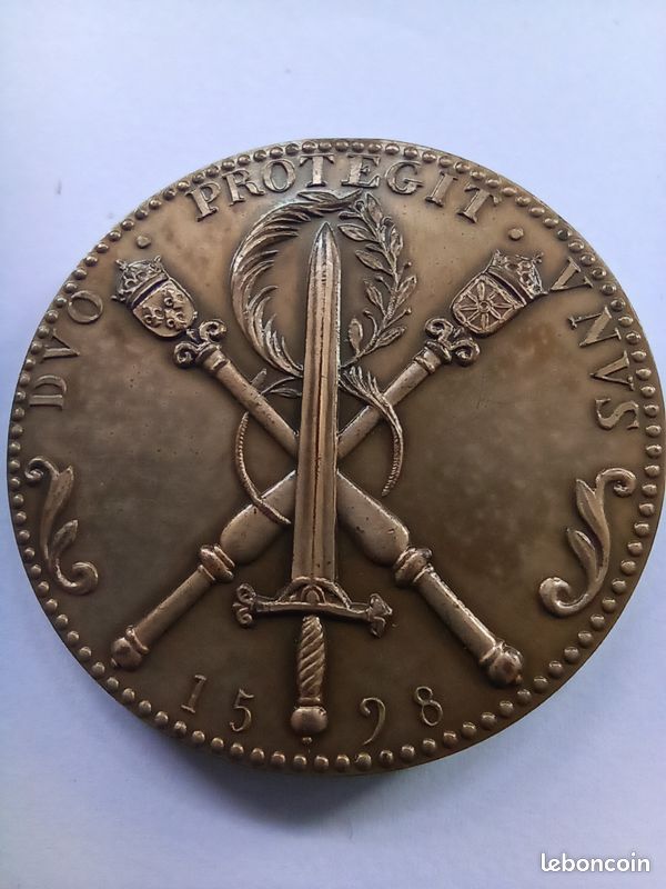 Médaille bronze, HENRICUS IIII refrappe 1974 - Collection