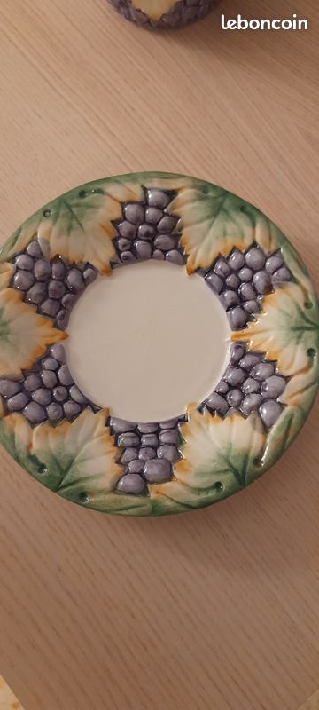 1 tasse et sa soucoupe en barbotine (image 2)