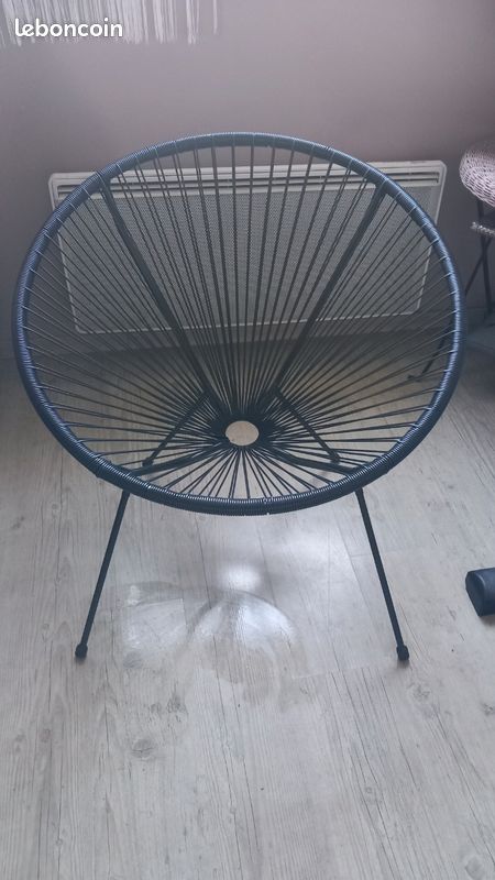Fauteuil Fils Noir Neuf (image 1)