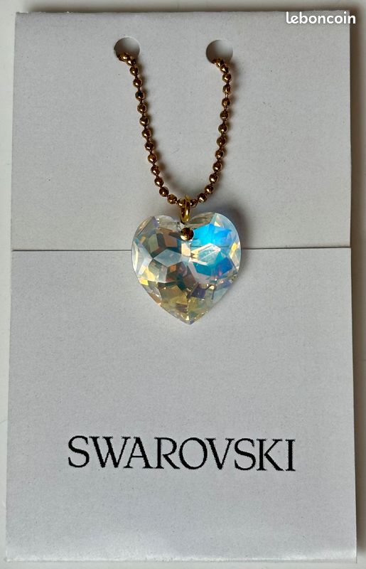 Collier pendentif Cœur cristal de Swarovski NEUF Montres Bijoux