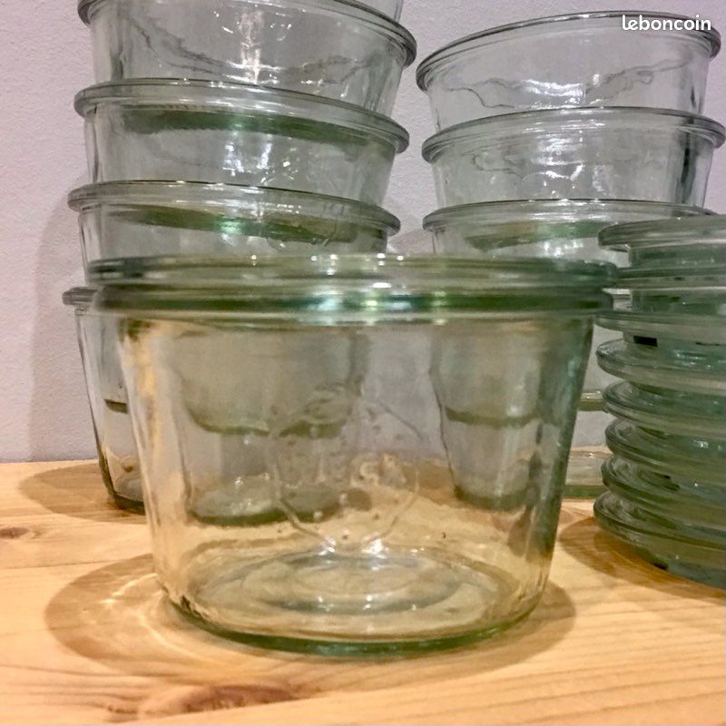 Weck Lot De 12 Bocaux En Verre 370 Ml Avec Couvercles, Joints Et Pinces - Conservation Et Décoration