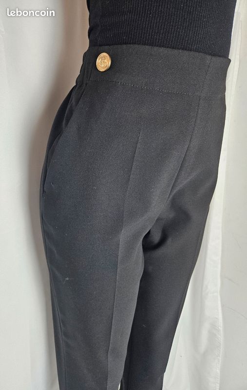 Pantalon Noir Femme Zara Taille XL - Occasion Très Bon état