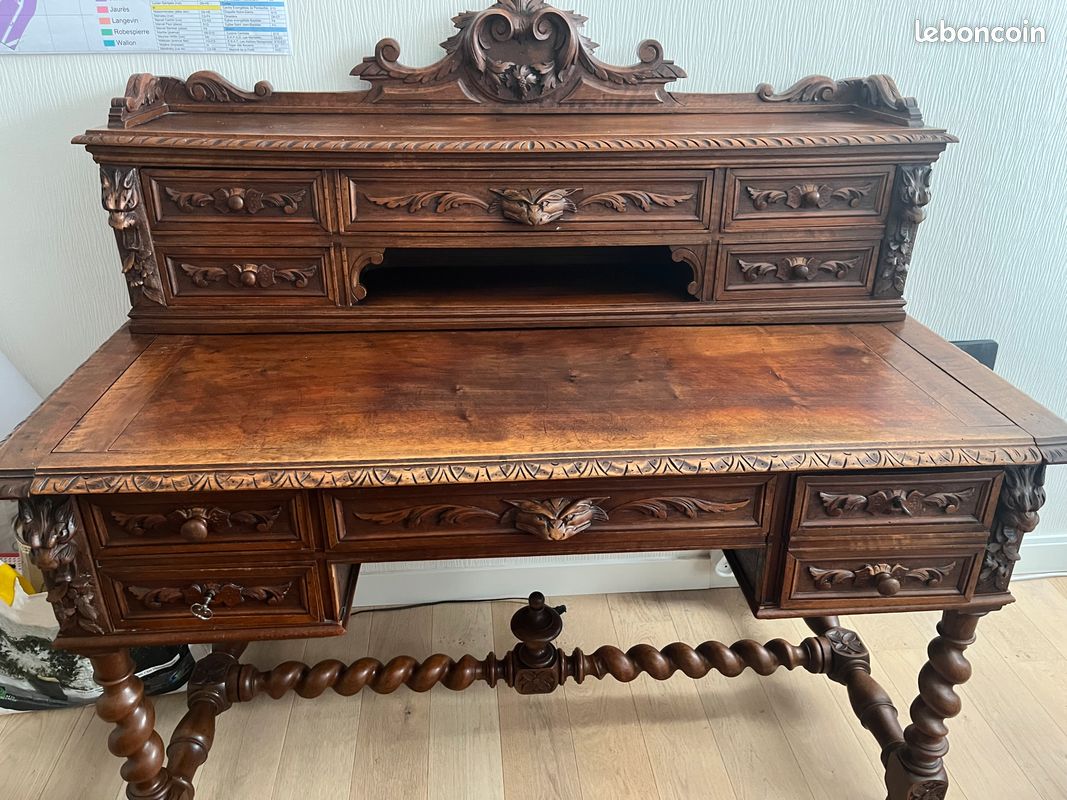 Meuble de bricolage vintage avec 3 grands tiroirs en chêne, 1900 | €350