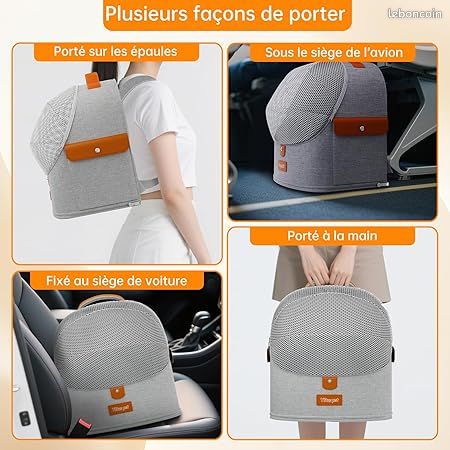 Sac à dos extensible pour chat Sac à dos de transport pliable - Main Image