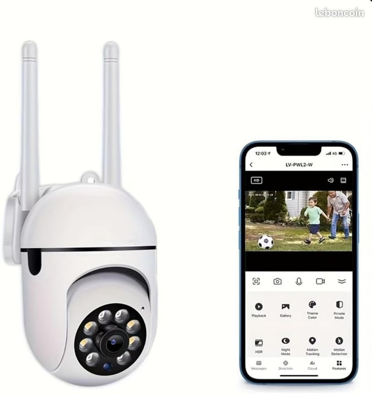 Camera Surveillance WiFi Interieur sans Fil - 1080P Camera de
