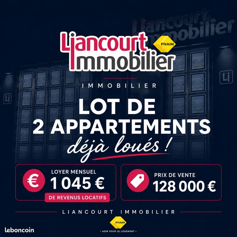 Appartement 3 pièces 59 m² · à Rantigny · 59 m² · 128 000 €