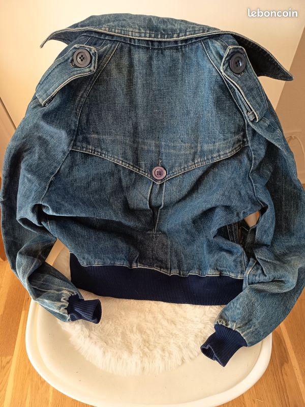Gilet Guess Jeans Bleu Clair - Taille S - Neuf (Sans Étiquettes)