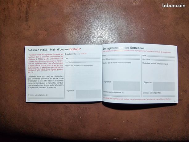 Carnet D'entretien Vierge Yamaha Pour XV 250, 535, 750, 1100 - Neuf, Langue Allemande