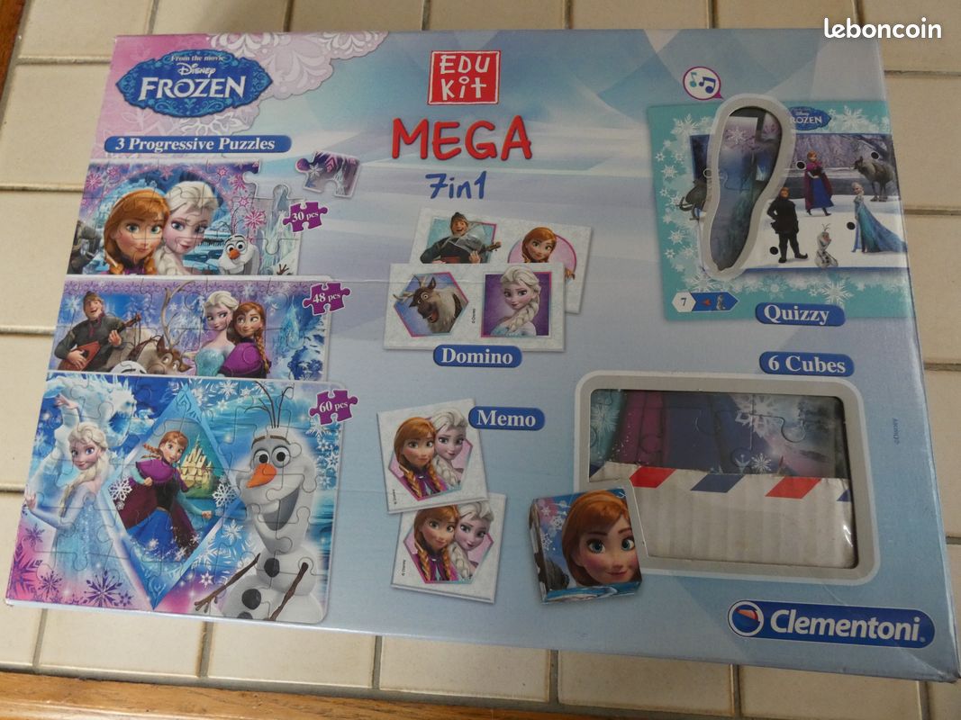 Jeu EDUKIT MEGA 7 en 1 Reine des neiges ( FROZEN) - Jeux & Jouets