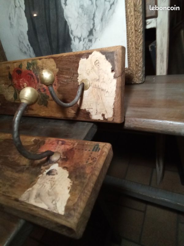 Lot de 2 porte manteaux anciens (image 4)
