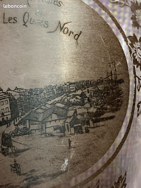 Verre ancien à eau image de Bordeaux Colonnes Rostrales Quais nord, très rare (image 4)