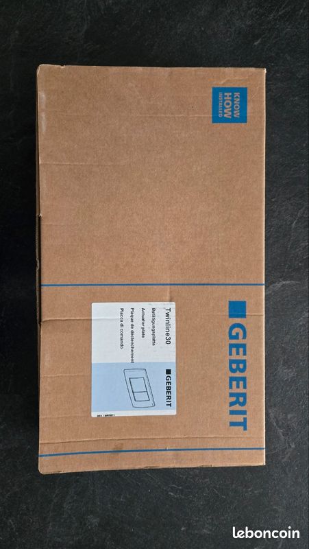 Geberit Twinline 30 Plateau De Plaque Blanc Brillant - Pour Mécanisme UP130