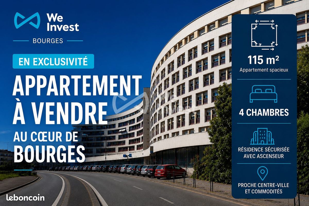 Appartement 6 pièces 115 m² · à Bourges · 115 m² · 226 000 €