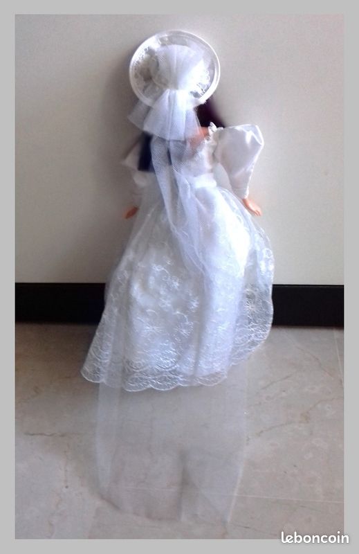 Robe De Mariée Vintage Pour Barbie - Collection Barbie Mariée - Occasion Authentique