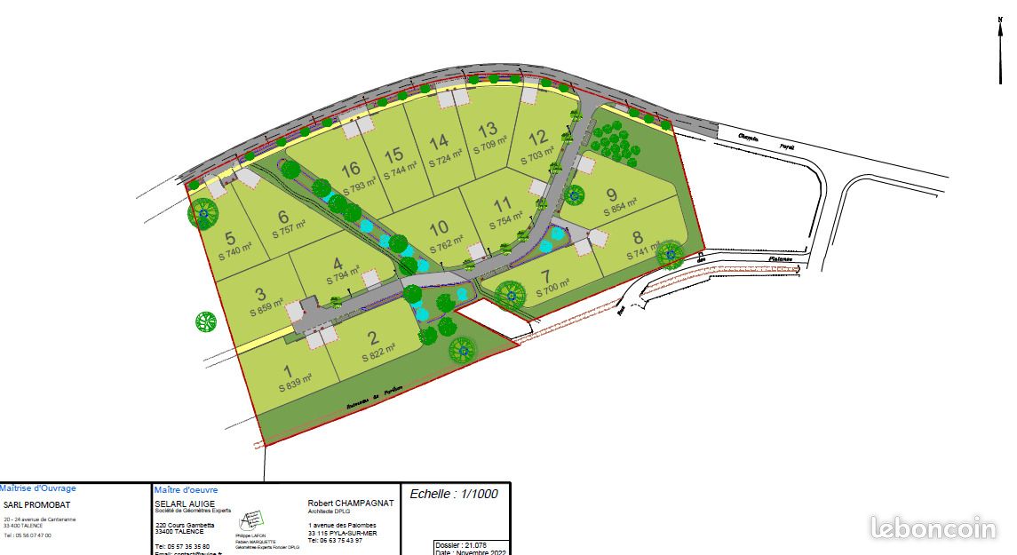Terrain 757 m² Saint Michel Escalus · à Saint-Michel-Escalus · 120 000 €