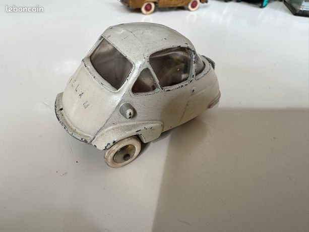 Jouet Ancien Voiture Isetta Velam Armador - Paya - Tôle - Militaire