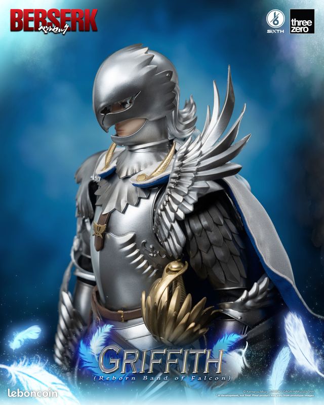 Berserk – Figurine 1/6 Griffith (Reborn Band of Falcon) 30 cm – Officielle (Neuf) (image 4)