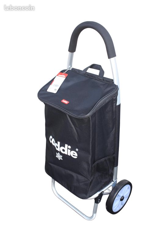 Chariot De Courses 2 Roues En Toile De Jute Marron Avec Une Poche (h95cm) - Jutty à Prix