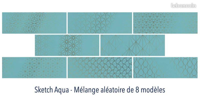 Carrelage 10x30 Aqua lot de 26m2 (image 1)