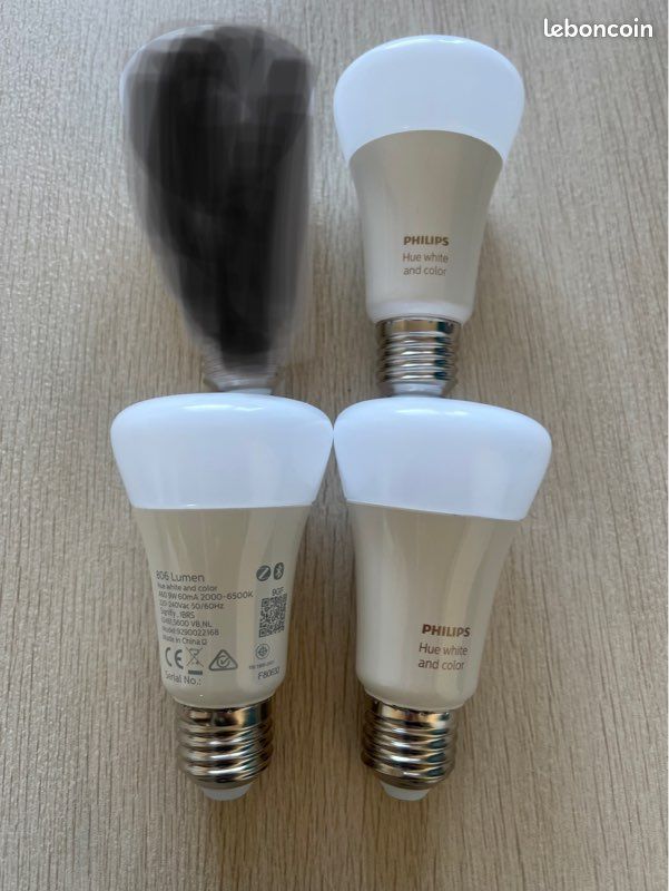 Ampoules Philips Hue white and color E27 connectées (image 2)