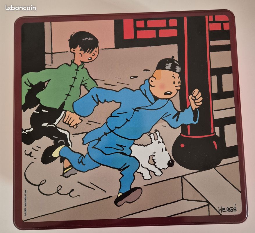 Lot Tintin – Boîte Delacre Et Pochette Kangourak – Hapax – Sur La Lune