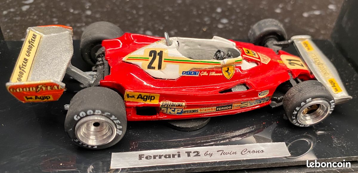 Miniature Formule 1 au 1/43 en metal - Ferrari T2 -Twin Crono (image 1)