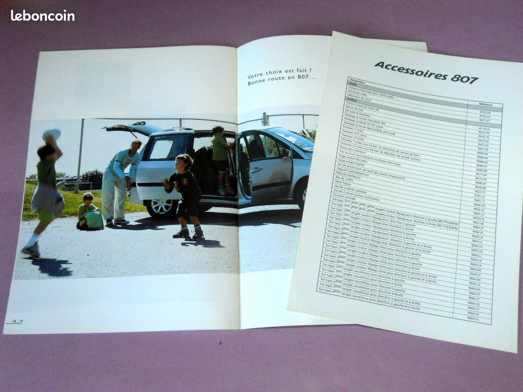 PEUGEOT 807 brochure accessoires édition 05/2002 (image 4)
