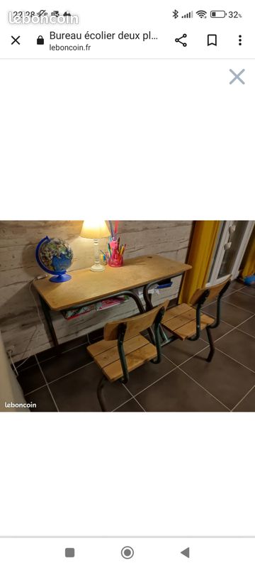 Bureau ancien deux places (image 1)