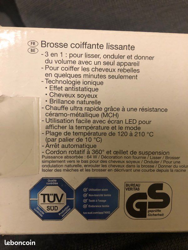 Brosse coiffante lissante silvercrest (image 3)