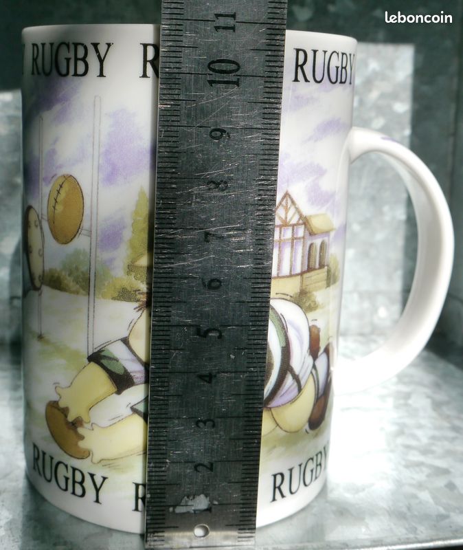 Rose of England mug rugby match joueurs ballon fine bone china porcelaine anglaise fabriqué en Angleterre (image 8)