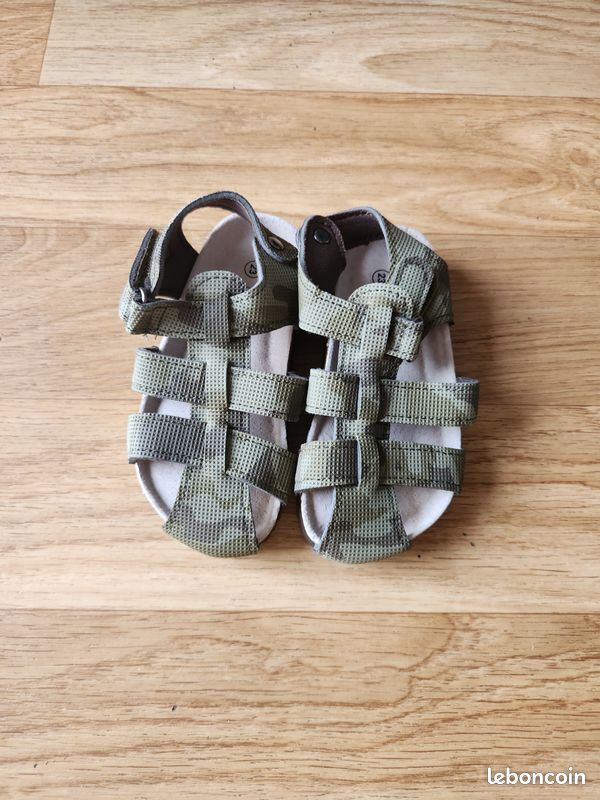 Sandales enfant - Saxo Blues - Pointure 23 - Motif camouflage (image 1)