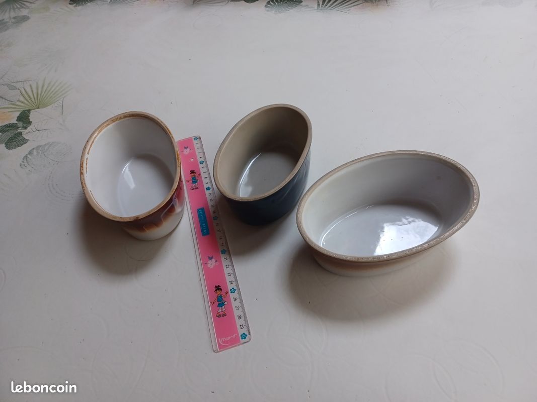 Lot 3 mini plats individuels ovales (image 1)