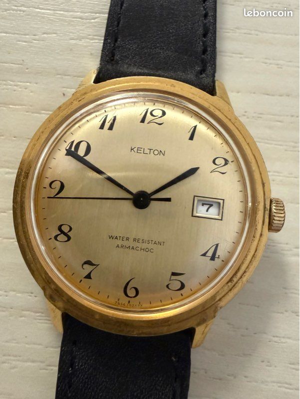 Montre Mécanique Vintage KELTON Armachoc - Occasion - Modèle Rétro Unisexe