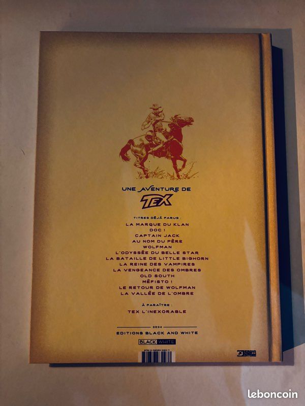 Une aventure de Tex la vallée de l’ombre black and white éditions BD fumetti EO Mauro (image 3)