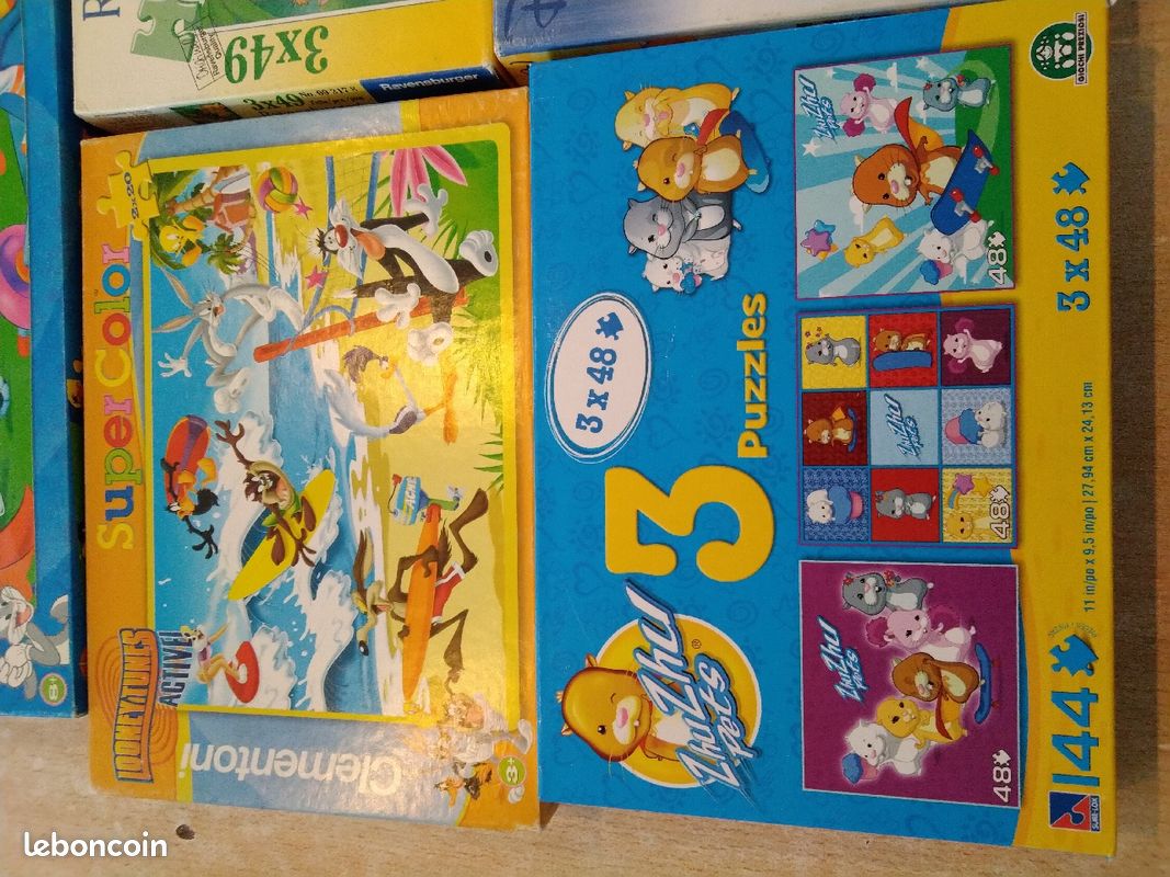 5 boîtes de puzzles Ravensburger, MB et Clementoni (image 2)
