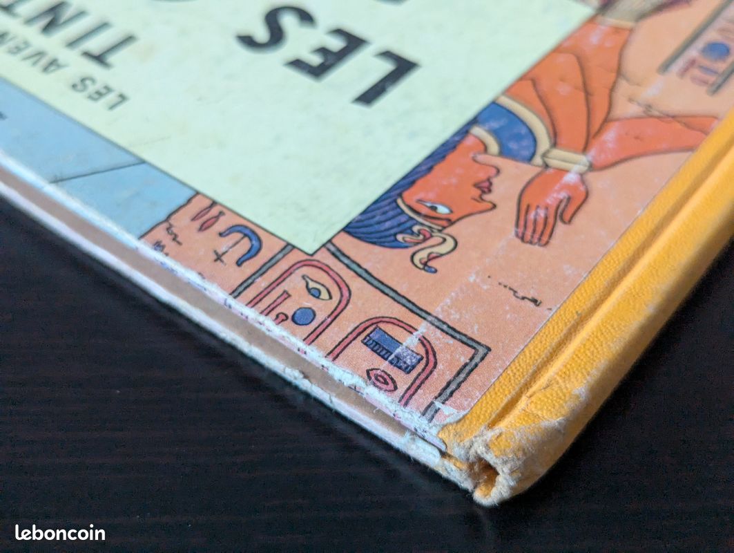 Tintin Les Cigares du pharaon B14 (EO couleurs française 1955) cotée 400 euros (image 6)