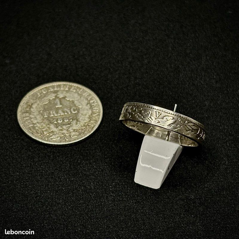 Bague Pièce Franc Cérès argent sur mesure Montres Bijoux