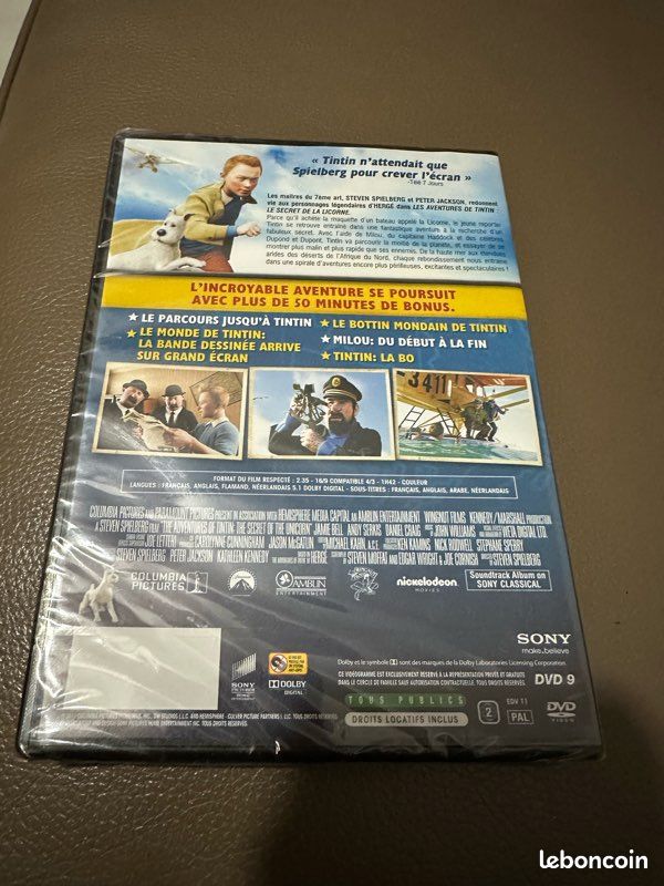 DVD Tintin et le secret de la licorne neuf (image 2)
