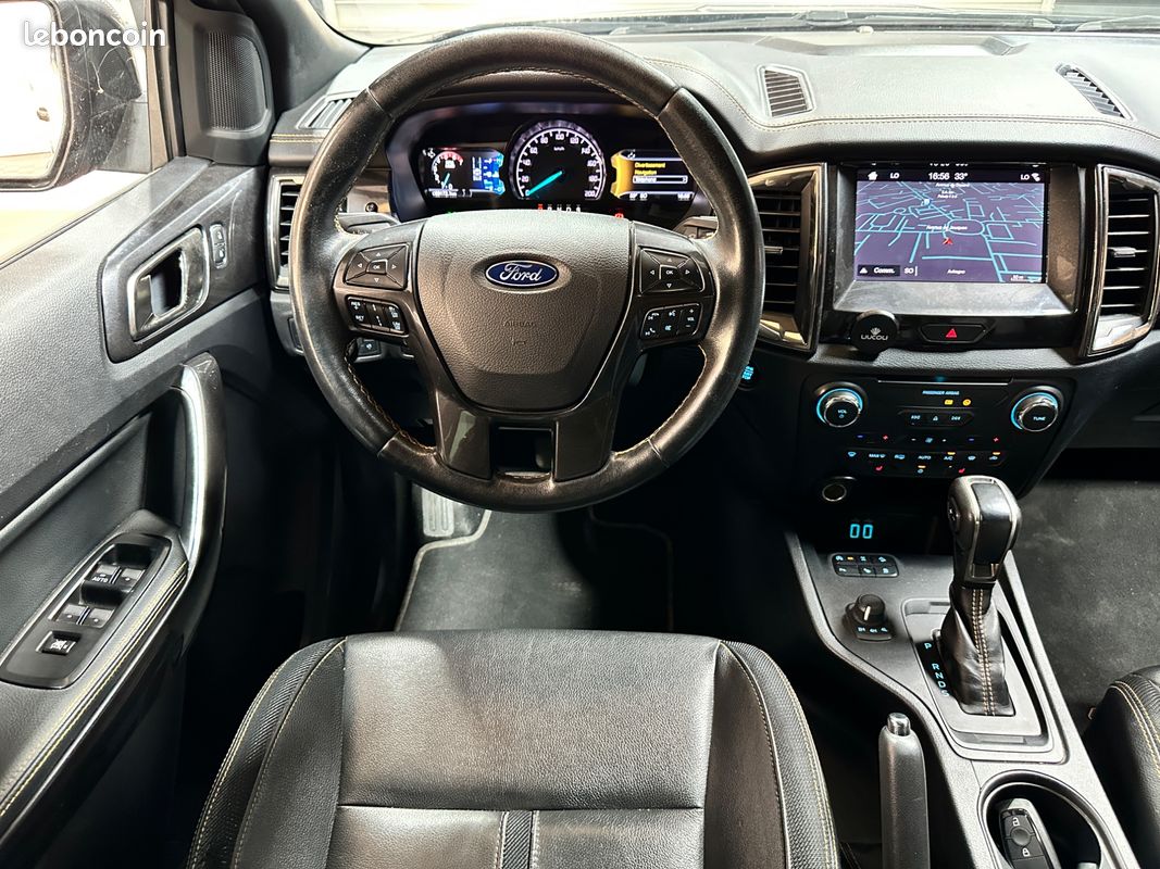 Ford ranger double cabine 2.0 tdci 215ch bva10 wildtrak 4x4 - carplay - attelage - camera de recul (image 23)