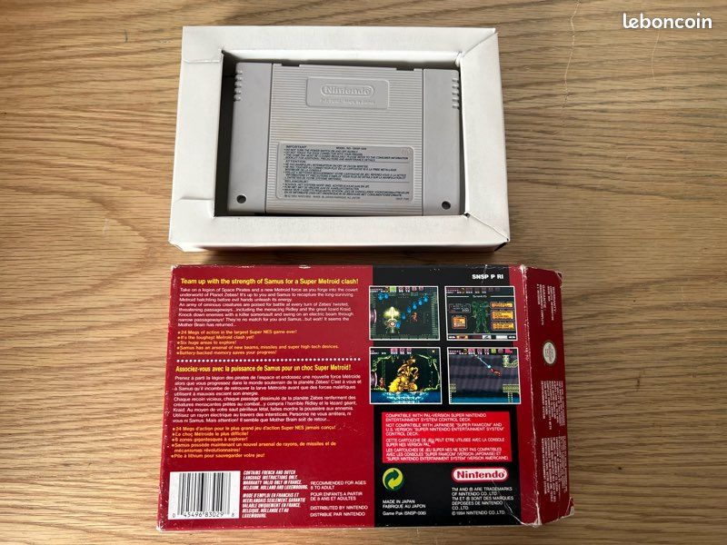 Super metroid FAH en boite bon/très bon état scellé à droite pour console Super Nintendo (image 10)