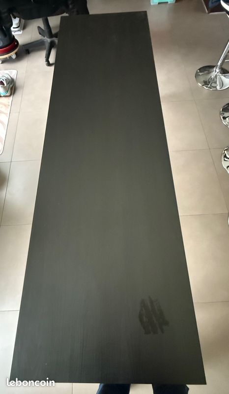Bureau Ikea : plateau LAGKAPTEN 2x0,6 m + 5 pieds OLOV (image 1)