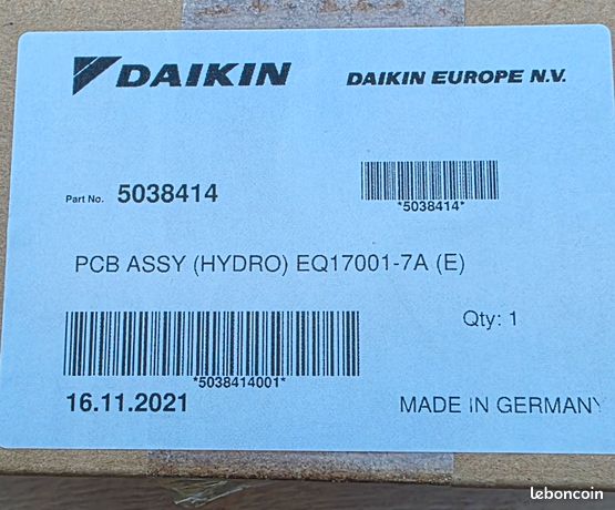 Carte DAIKIN EC0228 (NEUF) - Et ça Repart