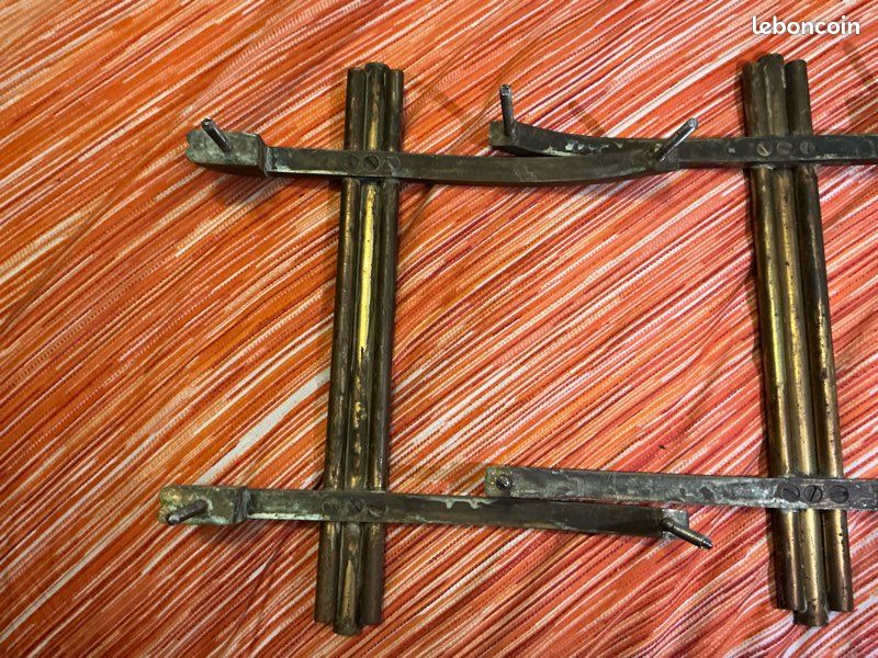 Rare poignées de porte bronze art deco géométrique (image 6)