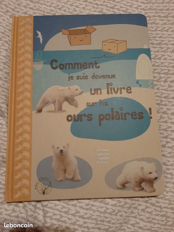 Livre "ours polaires" carton recyclé - NEUF (image 1)