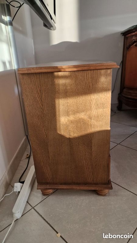 Meuble sous TV bois massif- (image 2)