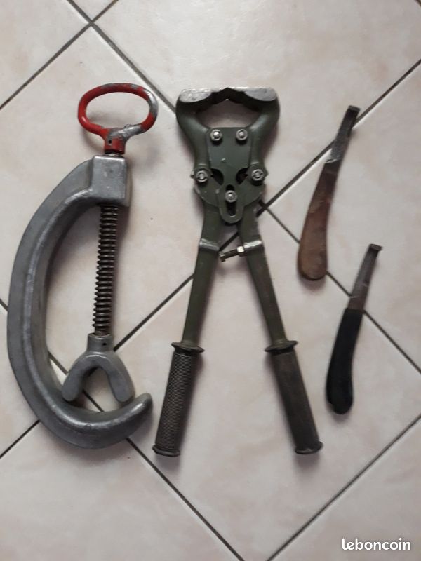Lot : 1 serre-jarret + 1 coupe-onglons + 2 rénettes (image 1)