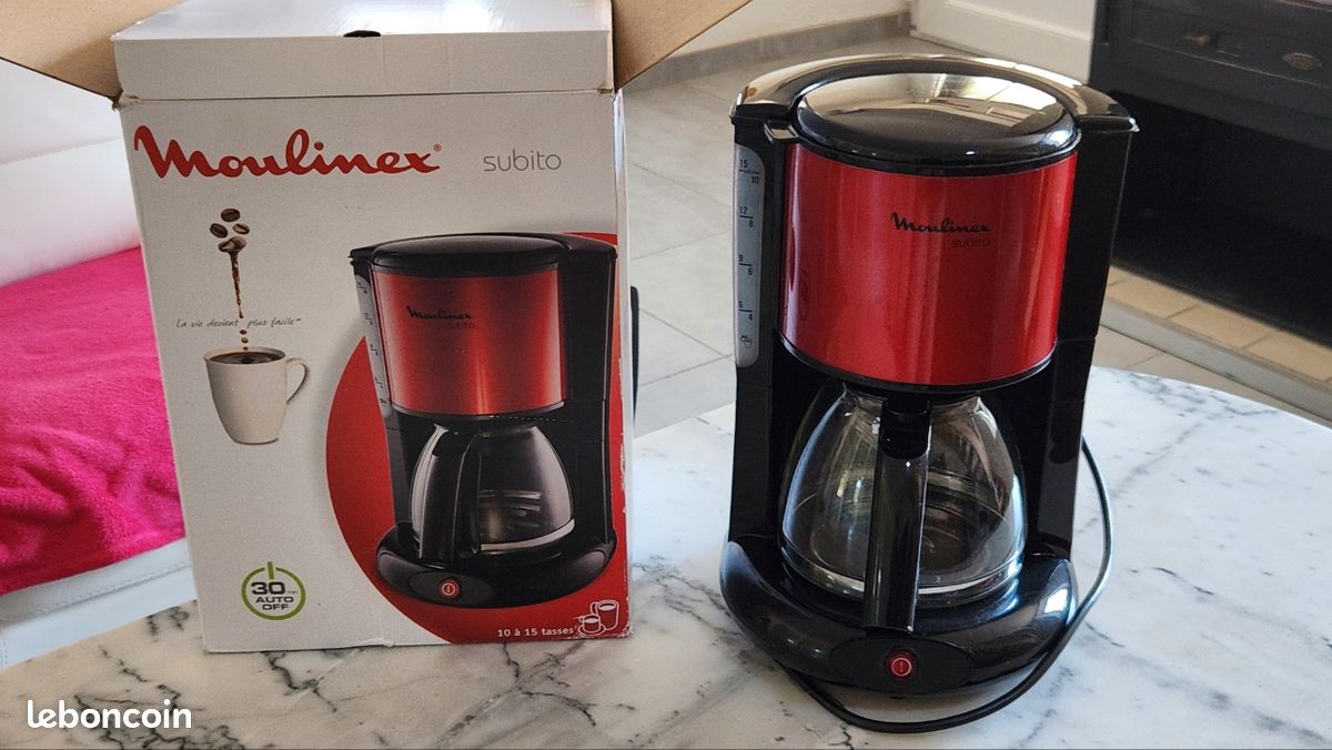 Cafetière MOULINEX subito rouge et noir (image 2)