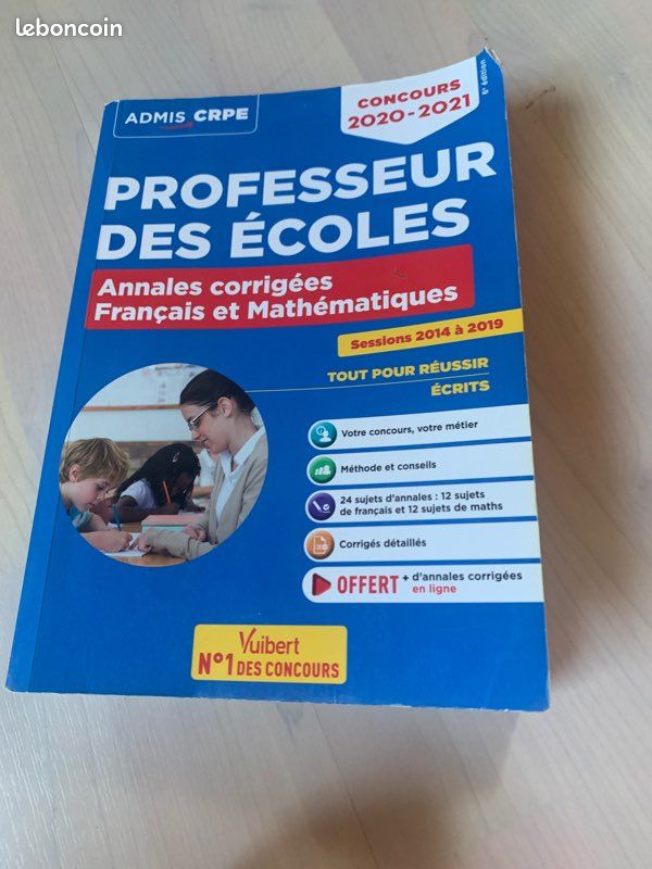 CRPE annales corrigées français et maths (image 2)