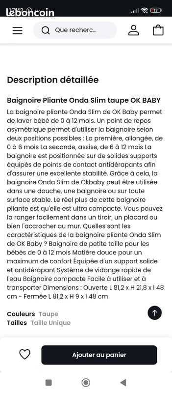 Baignoire bébé/enfant (image 2)