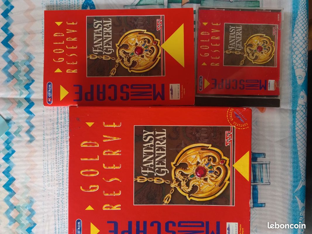 Jeu PC Fantasy General (Gold Reserve) - Big Box Française Avec Notice - Bon état